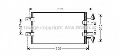 AVA QUALITY COOLING rta5451 -  Конденсатор, кондиционер